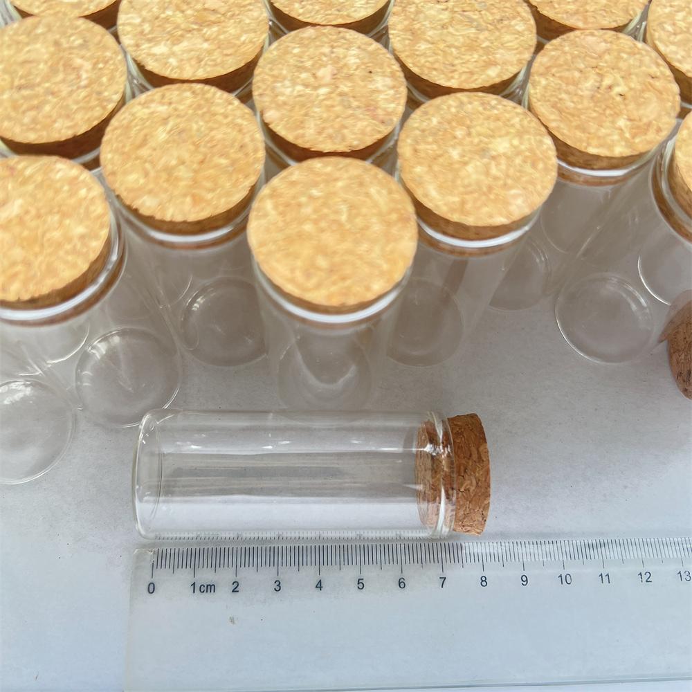 15/36/56 Pcs 30ml Candy Glass Bottles Cork 25x30x70mm Tiny Test Tube Dragee Jars Mini Containers DIY Wedding Gift Wishing Vials