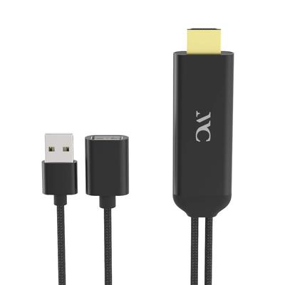 Kashimura NKD-207 HDMI Conversion Cable for iPhone, Mirroring Cable, Mirroring To TV, No Setup Required, Easy Operation, Conversion Adapter