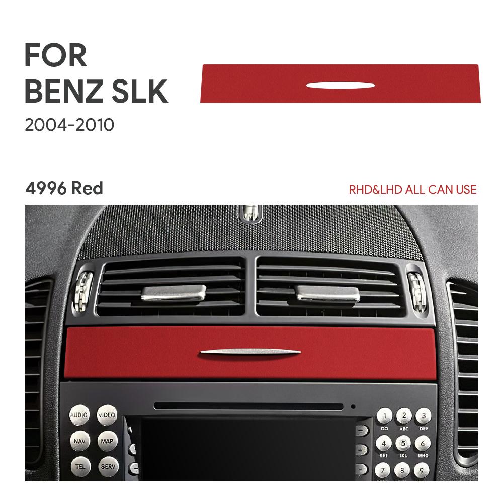 Top Suede Trim LHD RHD Sticker For Mercedes Benz SLK R171 2004 2005 2006 2007 2008 2009 2010 Car Central Air Outlet Accessories