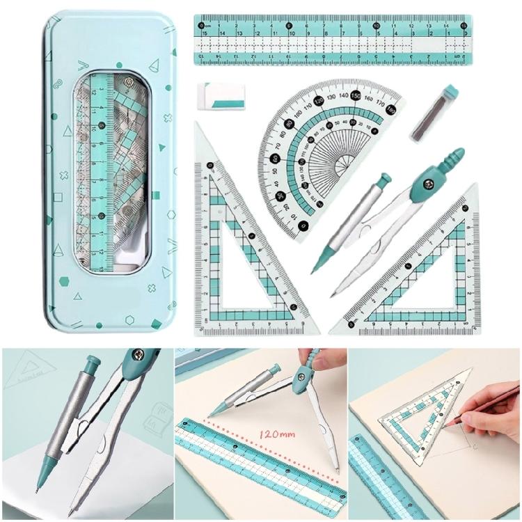 Conjunto de Bússola e Régua Com Pegada Ergonômica Para Uso Confortável em Aula de Matemática Design de Engenharia e Desenho Arquitetônico