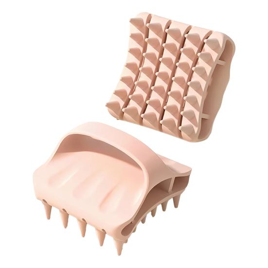 Brosse de Massage pour Shampooing Poils Doux en Silicone Soulage le Mal de Tête Pellicules Brosse de Lavage des Cheveux Outil de Massage Capillaire