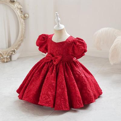 Girls' High-End Flower Girl Princess Dress for One-Year-Olds