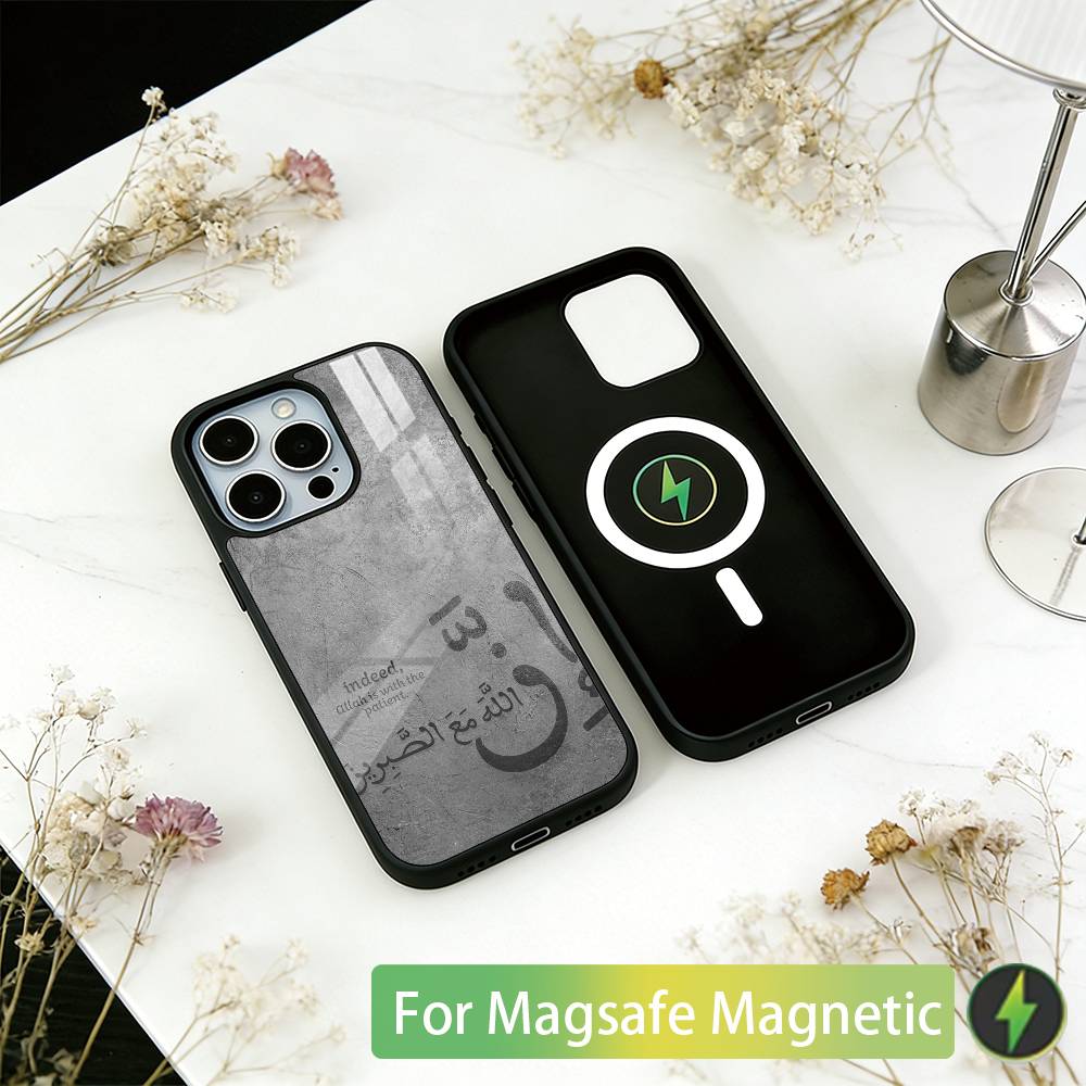 Cool Quran S-sabr Islam P-patience Phone Case For iPhone17,16,15,14,13,12,11 Plus,Pro Magnetic with Magsafe Wireless Charging