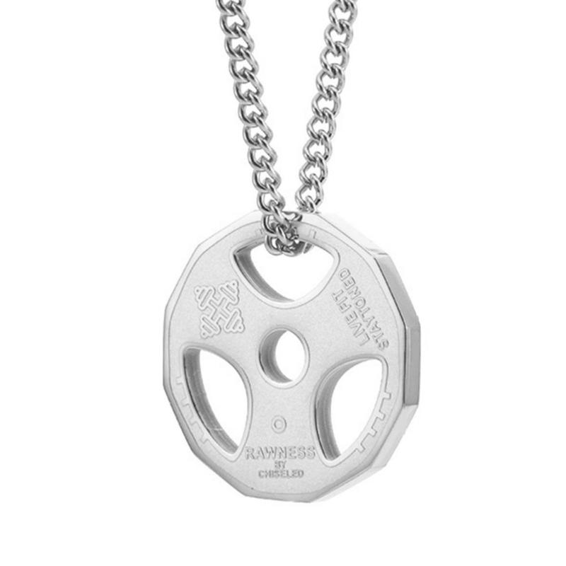 Нержавеющая сталь Гантель Подвеска Ожерелье Цепочка с гантелью Ожерелье для пары Фитнес Тренажерный зал Ожерелье Спортивные украшения для мужчин Мальчиков