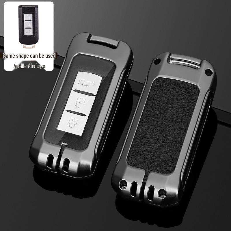 Mitsubishi Outlander 2021 Metallschlüsselhülle mit Schnalle - Vollschützende Schale