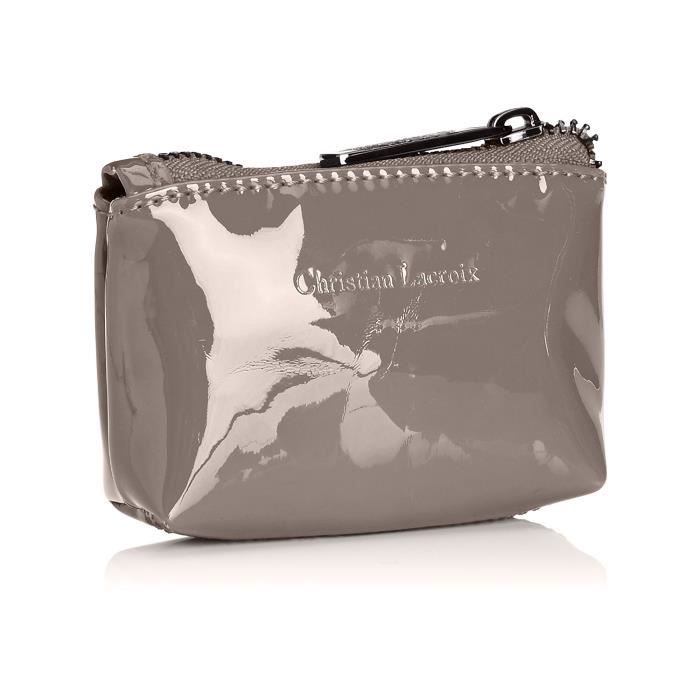 Wallet - CHRISTIAN LACROIX - Jonc Pm3 - Taupe Color - 100% PVC - 8x3x12 Cm