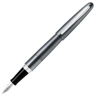Pilot Cocoon Fountain Fine Metallic FCO3SRMGYF Pen, Nib, Gray,