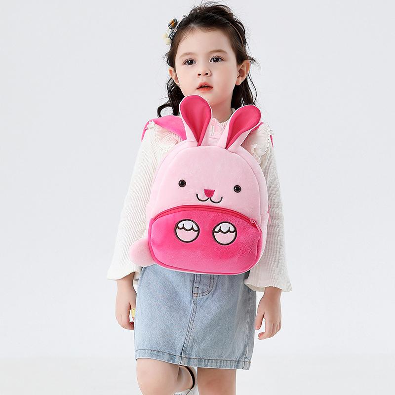 Cute Children School Bags 3D Cartoon Animal Plush Kids Backpack Kindergarten Boys Girls Schoolbags Mini Small Backpack