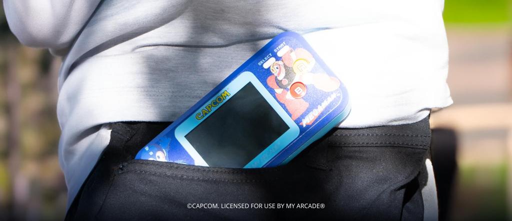 My Arcade Mega Man Pocket Player Pro: Portable Video Game System with 6 Games, 2.75-inch Color Display, Ergonomic Design