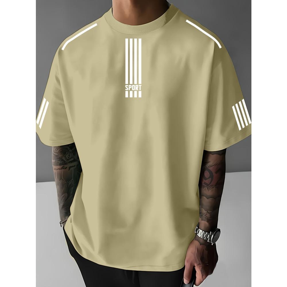 The 2025 Summer New Men's T-shirt Is a Casual Fashionable Breathable Lightweight and Simple Outdoor Street Style Men's T-shirt