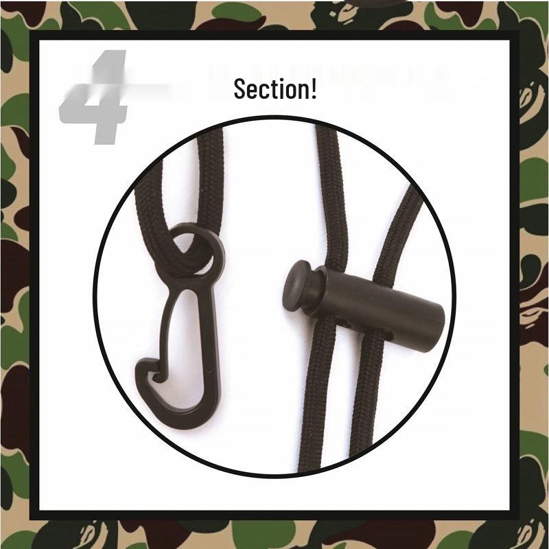 Trendige Camouflage Umhängetasche & Cartoon-Münzbörsen-Set für Männer und Frauen