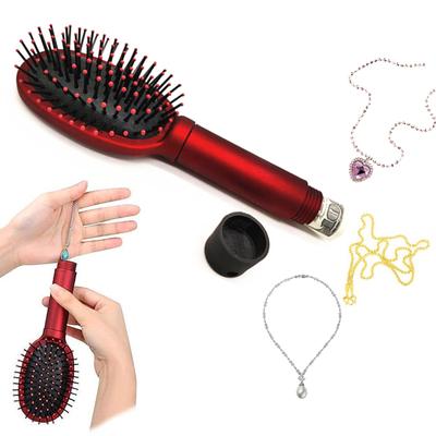Großer Aufbewahrungskamm Bequeme Versteckmöglichkeit Geldversteck Ablenkung Runde Haarbürste Reisehaarbürste Ornament für Frauen
