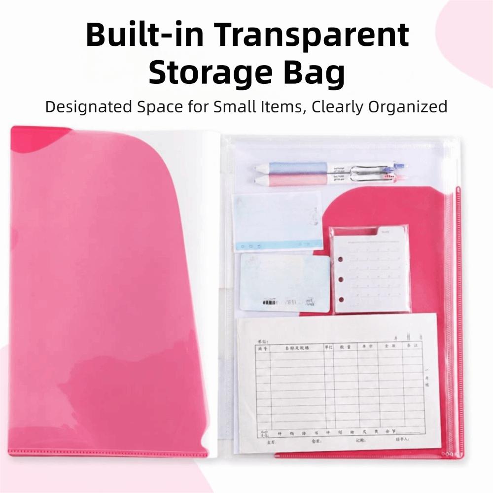 Waterproof A4 Document Organizer Angled-cut Student File Folder Stationery
