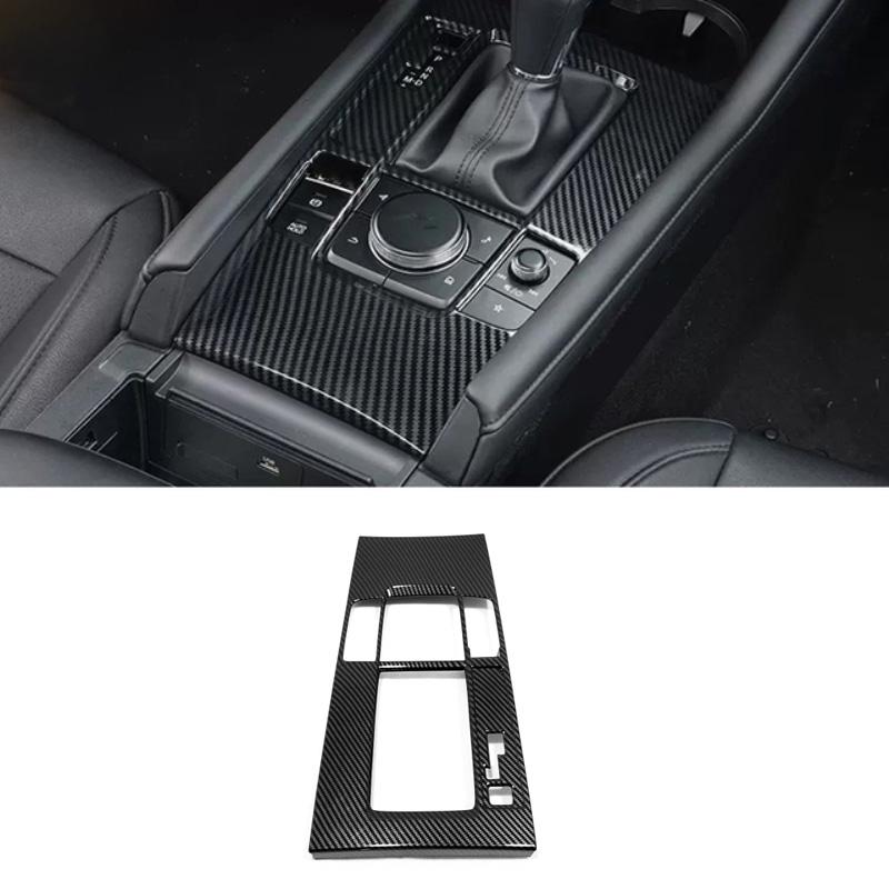 LHD RHD For Mazda 3 BP - ABSwindow rise switch panle Central Console Gear Shift Panel front Water Cup Cover Accessories