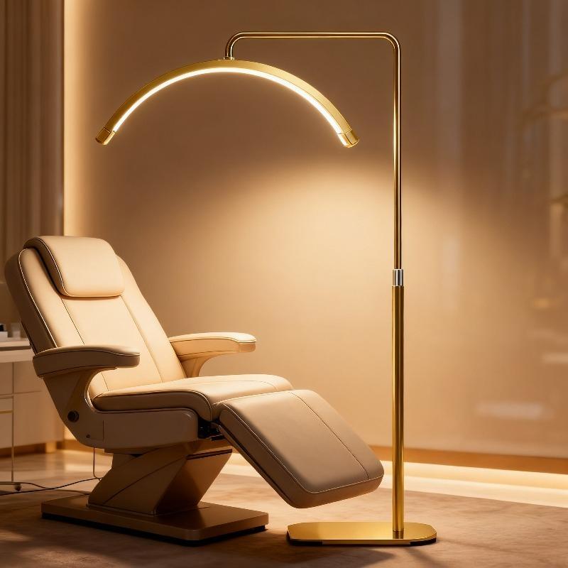 FOSOTO LED Half-Moon Desktop Ring Light Overseas Warehouse Fast Shipping For Beauty Salon: Nail Art, Tattoo, Eyelash & Video