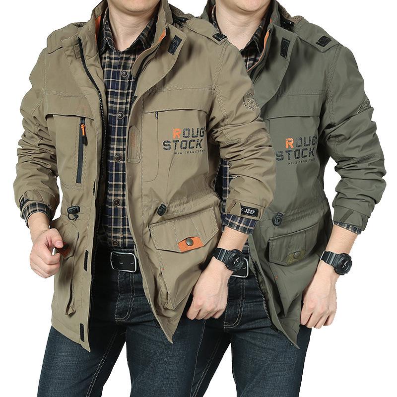 Men's 2026 Spring/Autumn Quick-Dry Casual Military Windbreaker Jacket for Outdoors, Mountaineering, and Thin Layering (Style 086)