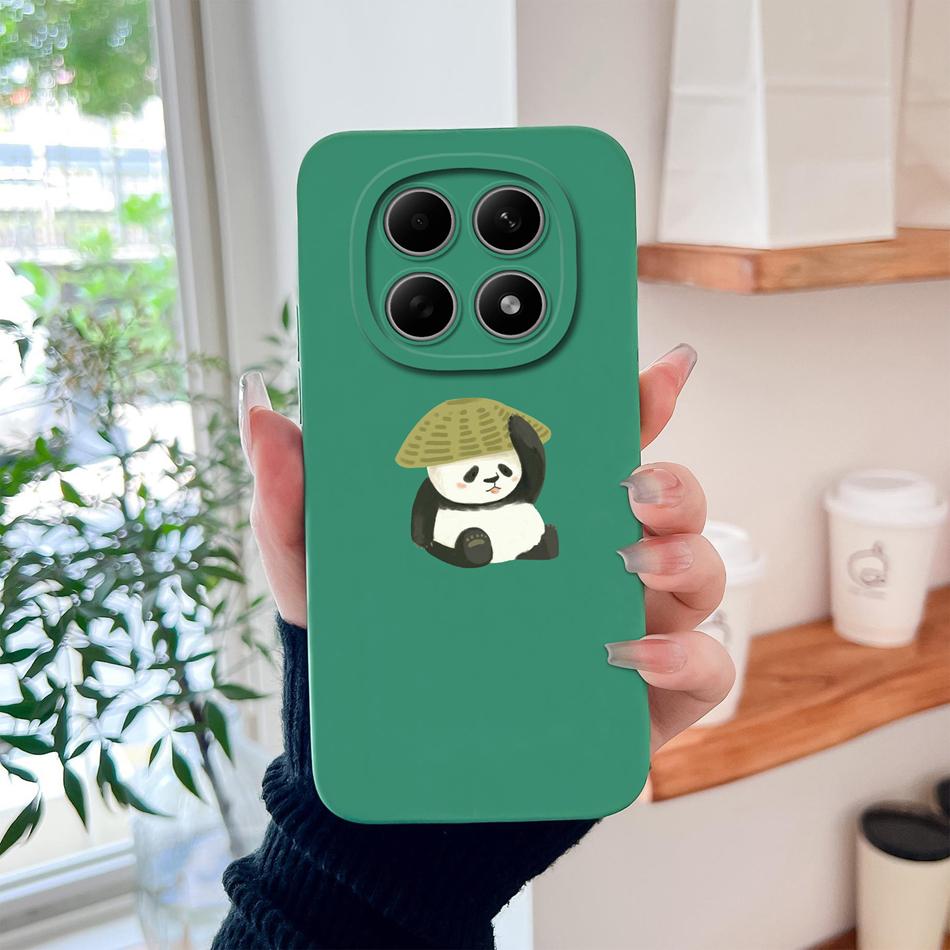 Cartoon Dinosaur Case For Poco M8 Pro 5G Back Cover For Poco M 8 Camera Lens Protection Soft Liquid Silicone Phone Protectors