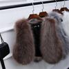 2 autumn and winter new imitation fur vest imitation fox hair short slim and thin fur vest vest vest