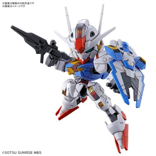 SD Gundam EX Standard Mobile Suit Gundam Witch of Mercury Gundam Aerial Color-coded Plastic Model
