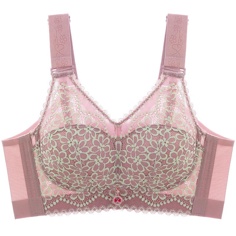 No Steel Ring Bra Plus Size Bra No Trace Bra Women's Ultra-thin Gathering Bra Complementary Breast Beautiful Back Bra