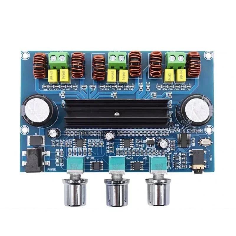 2*50W+100W Bluetooth 5.0 Dual TPA3116D2 Power Subwoofer Amplifier Board 2.1 Channel TPA3116 Audio Stereo Equalizer AUX Amp