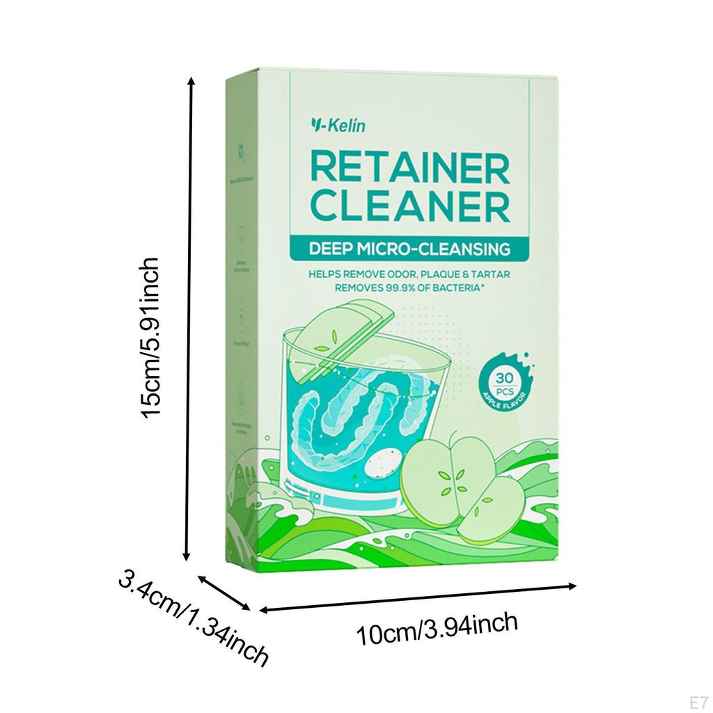 30 Pieces Denture Cleaner Tablet Cleaning Tool False Tooth Sakura flavor