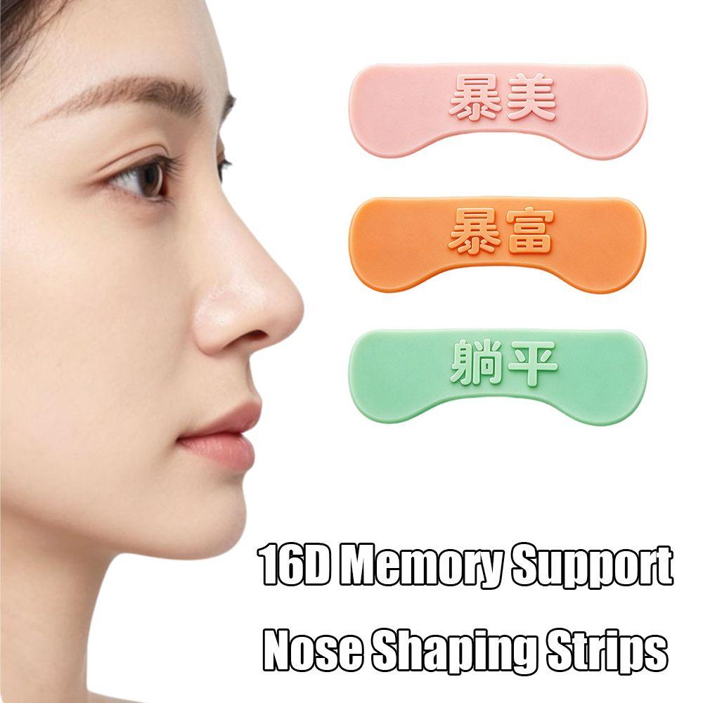 Bridge Lifting Up Nose Shaping Strips 16D Memory Support Nose Lifter Nostril Narrowing