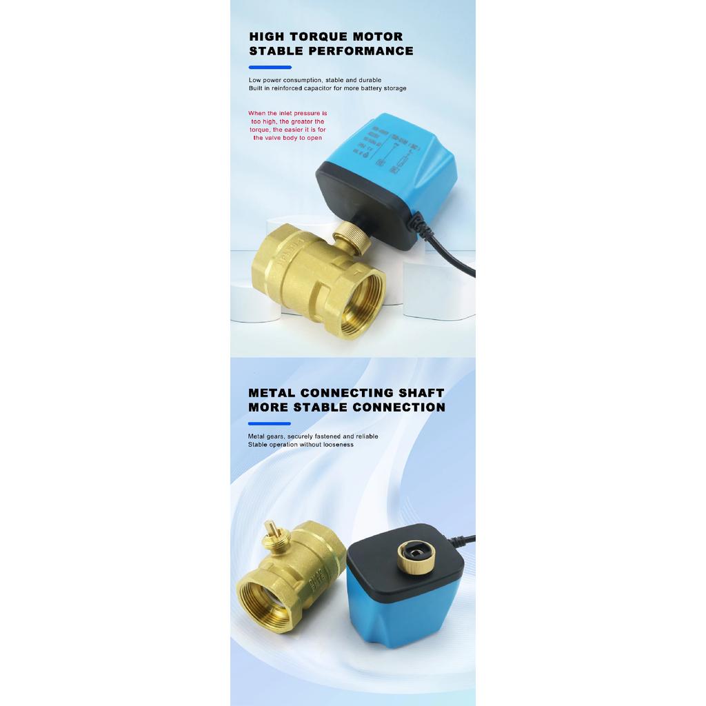 1/2" 3/4" 1" 2" Normalerweise geschlossen/offen Motorisiertes Kugelhahn 220V 12V 24V 2-Draht Messing Elektrisches Magnetventil DN15 DN20 DN25 DN32