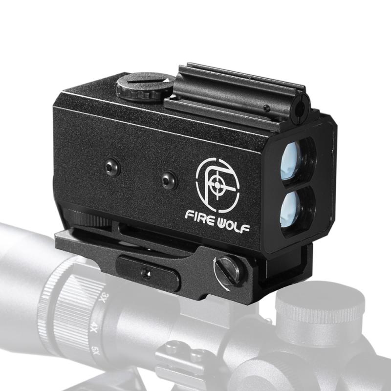 FIRE WOLF Mini Laser Infrared Scope Rangefinder For Hunting Shooting Distance Angular Velocity Meter Tactical Scope Installed