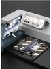 Samsung Z Fold5 Electroplated Transparent Case with Hinge Protection and Foldable Screen Bracket
