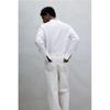 H M Regular Fit Stand Collar sHirt wHite