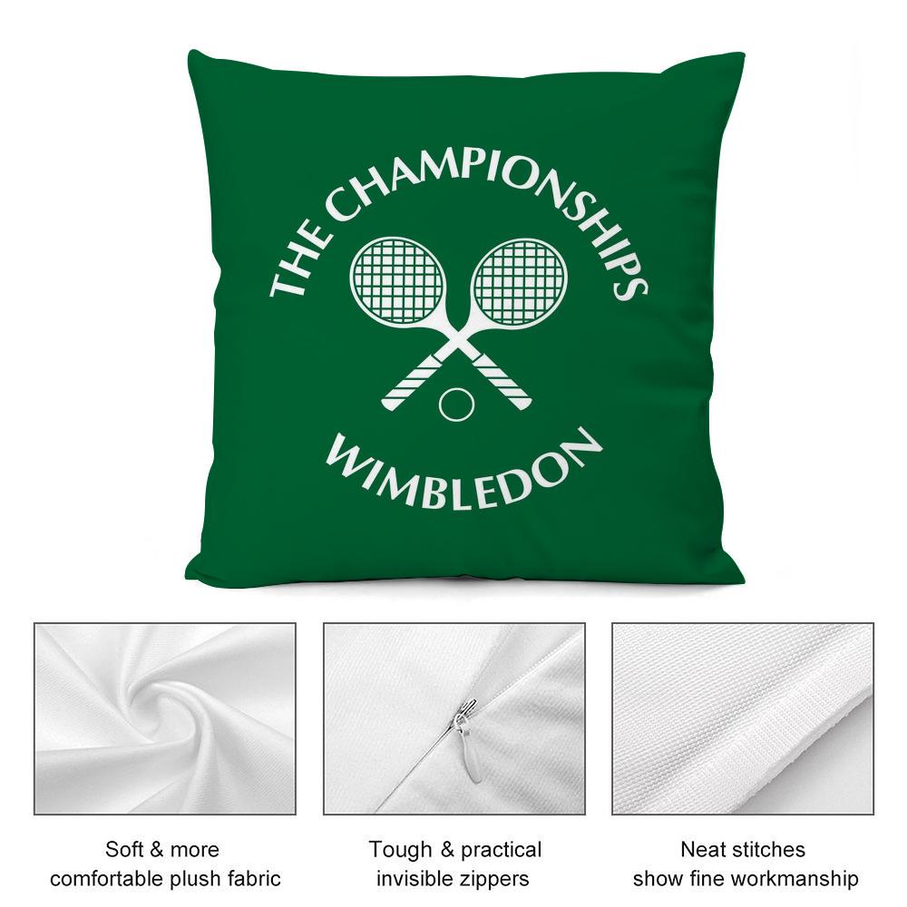 W-Wimbledon cool Pillow Case Short Plush Sofa Decorative Gift Home Double-sided Printing Cushion