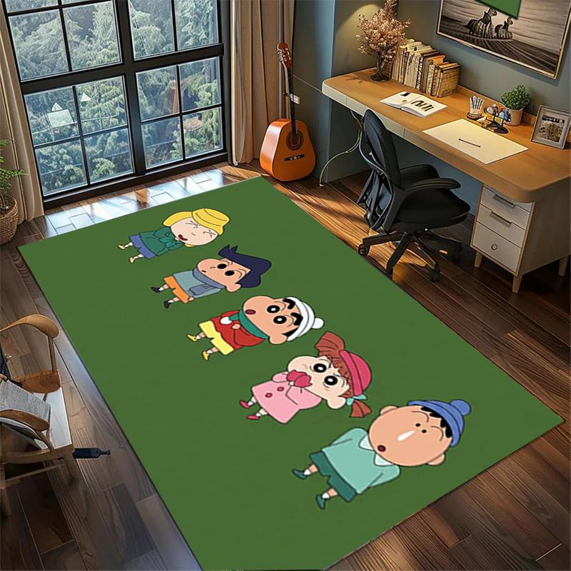 Crayon Shin-chan Living Room Rug Large Area Non Slip Washable Floor Mat Bedroom Decor