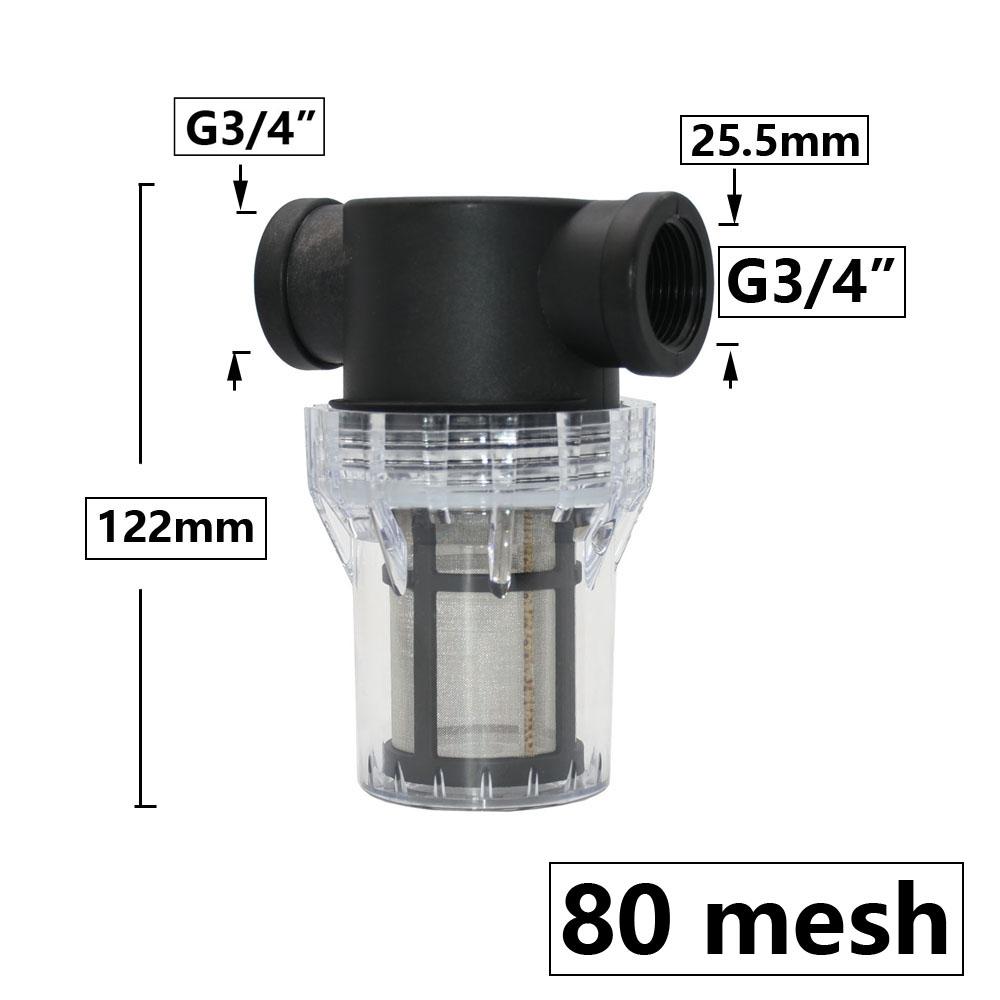 1/2 3/4 1 1.2 1.5 2 Inch Thread Tube Filter 80 120 200 Mesh Filter Joint Garden Hose Connector Aquarium Pump Metal Net Str