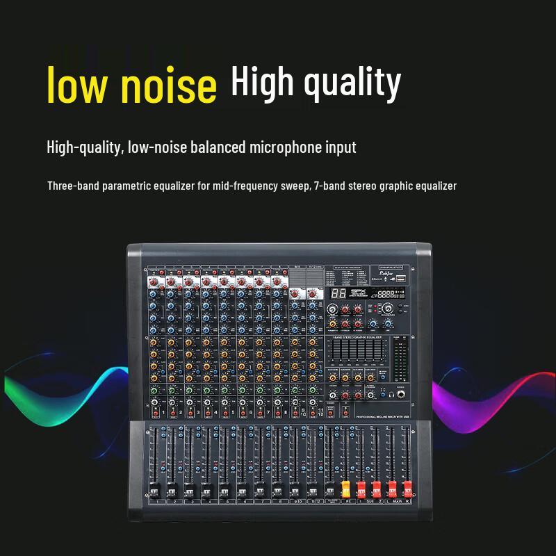 Runpu Professional 12-Channel Analog Audio Mixer (CN Version)