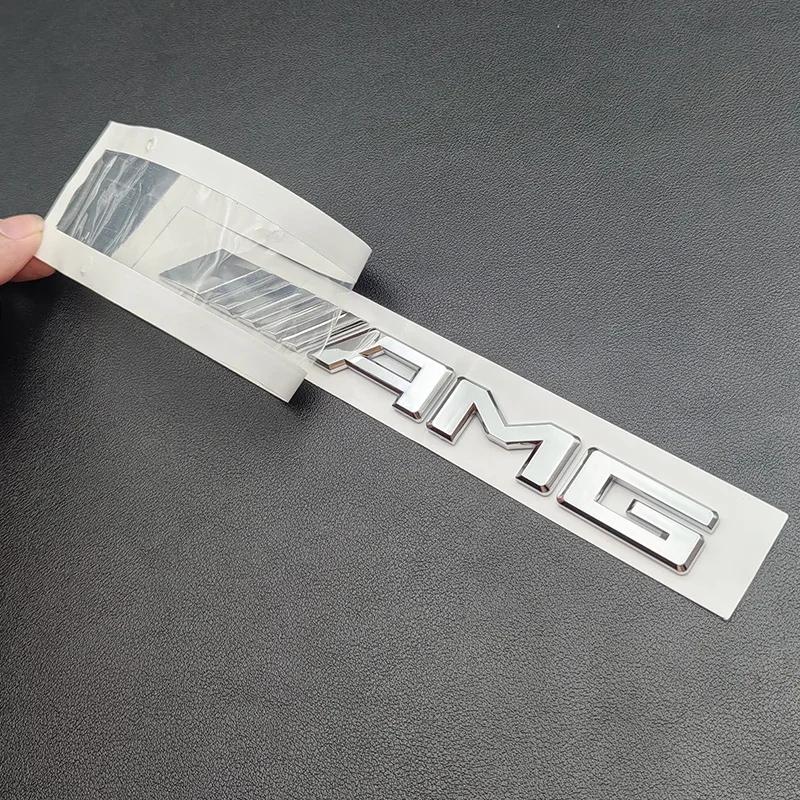zrvmt3 2025 Hot 3D ABS Chrome Car Letters Logo E53 Fender TURBO 4MATIC Emblem Badge Rear Star AMG Sticker For Mercedes Benz AMG E53 W21