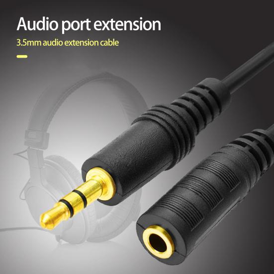 Audio Cable Anti-interference Stable Transmission High-Performance Plug Play Stereo Sound Audio Transfer 3.5mm Male to Female Audio Extension Cable