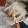 Fashion Crestar Winter Fur Shoes For Men Outdoor Solid Colors Antiskid Fuzzy Snow Boots Indoor Fluffy Plush Cotton Shoes Home Slippers