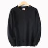 Heavyweight Washed Solid Color Retro Versatile Loose Round Neck Pullover Sweatshirt Autumn and Winter Unisex Fleece Warm Casual Jacket