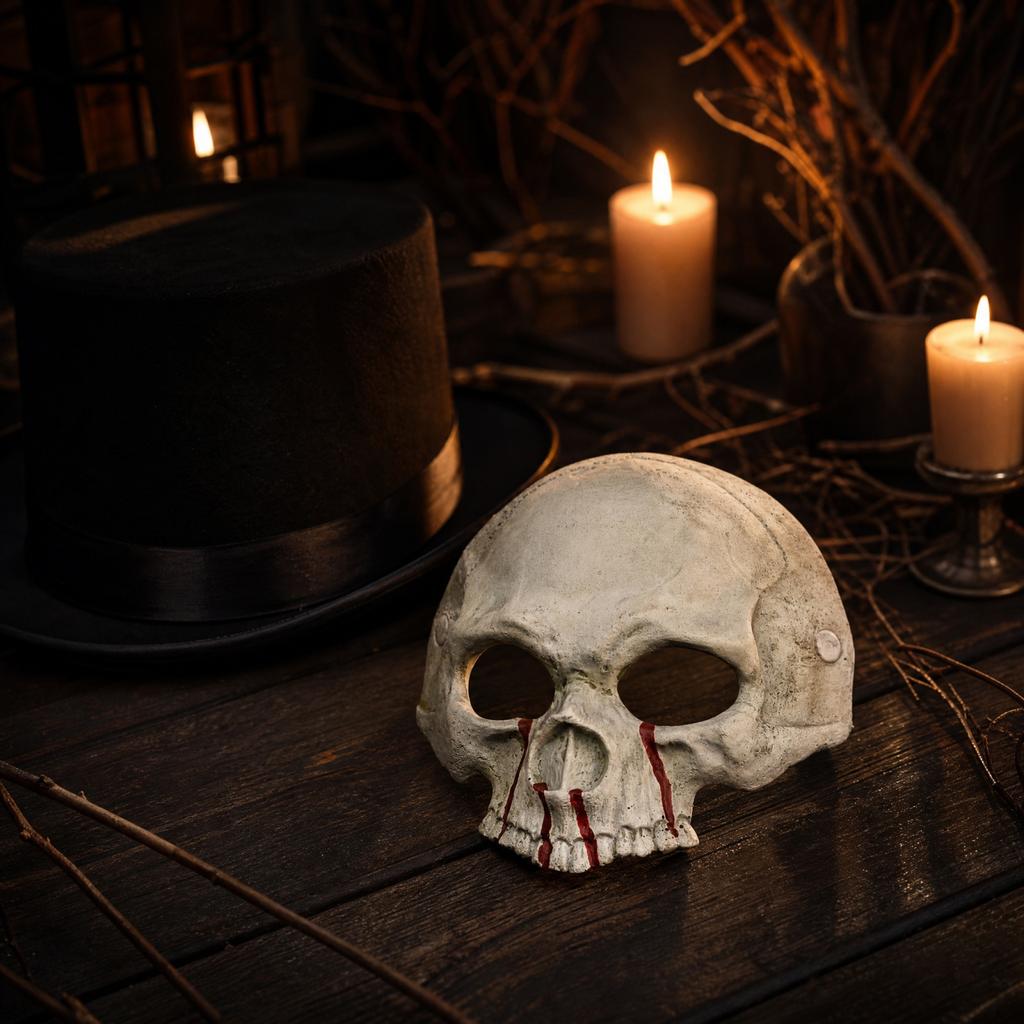 Half Face Easter Halloween Party Costume Prop