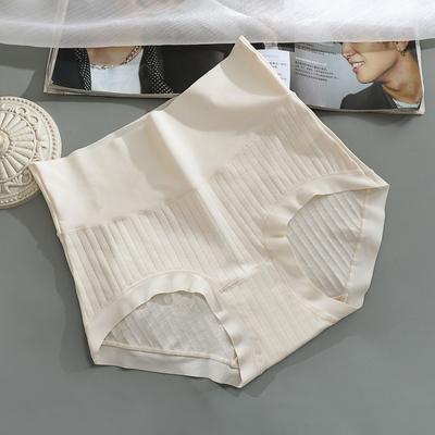 Cotton Underwear for Women with High Waist Lifting Arms Cinching Waist High Briefs Comfortable Triangular Waistband Panties