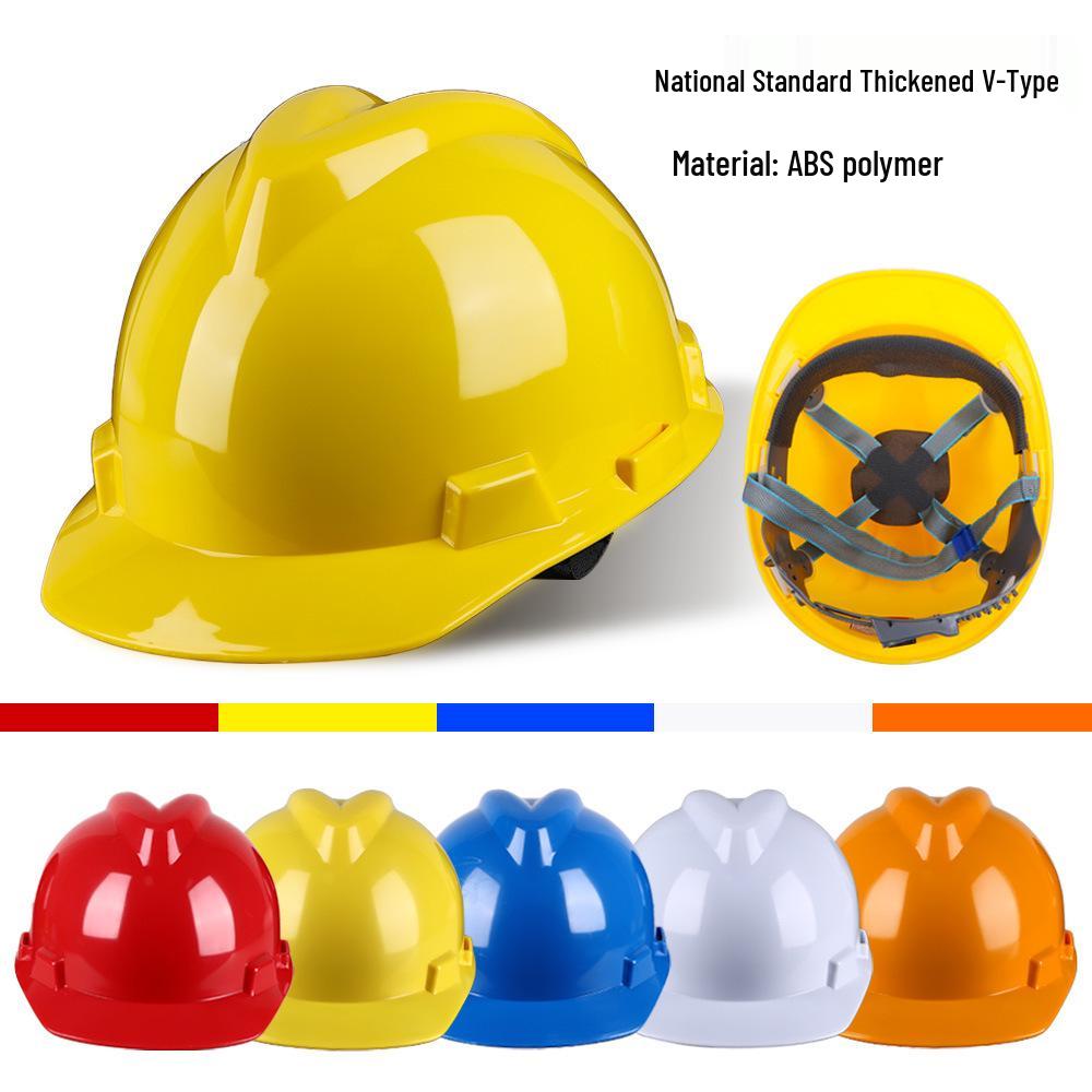 Limu V-Shaped Anti-Smash Fiberglass Safety Helmet - Thickened, Breathable, Meets New National Standards