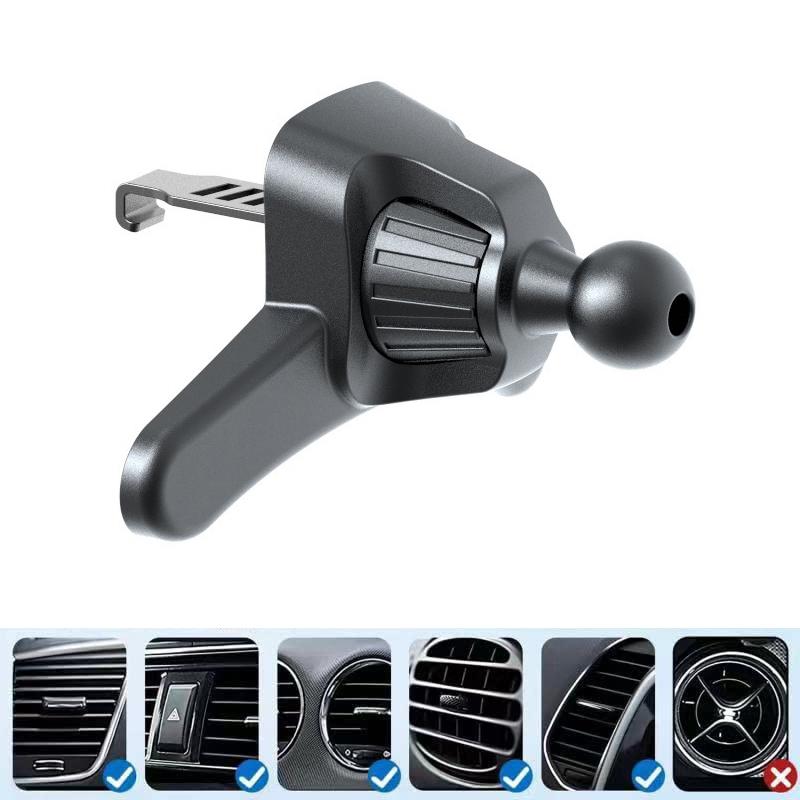 Car Air Vent Clip Mobile Phone Holder Universal 17mm Ball Head Base for Car Air Outlets Cellphone Support Mount GPS Brackets