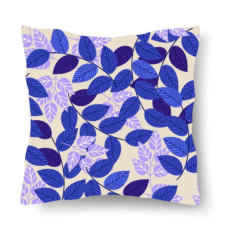 

Скандинавский стиль Ins, наволочка с тропическим листом и цветочным узором, диван, офисное сиденье, автомобильная подушка, креативный орнамент, украшение для дома 40x40cm