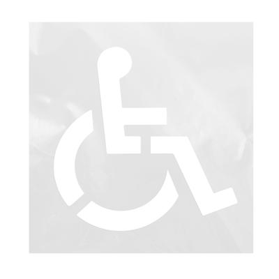 Parking Symbol Stencil Reusable Silicone Parking Lot Symbol Template for Garage Parking Pavement Painting