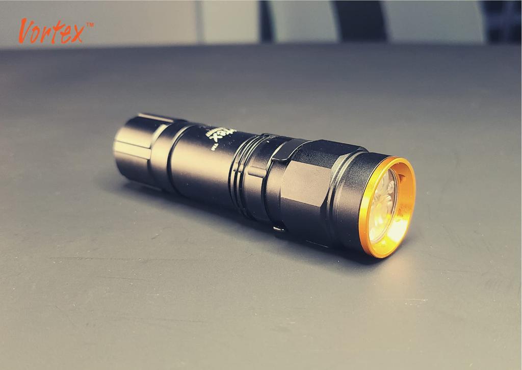 Vortex TC501R Rechargeable LED Flashlight for Outdoors and Everyday Max 2200 X Compact Powerful Fluorescent Optical One Switch for All Custom Mini USB