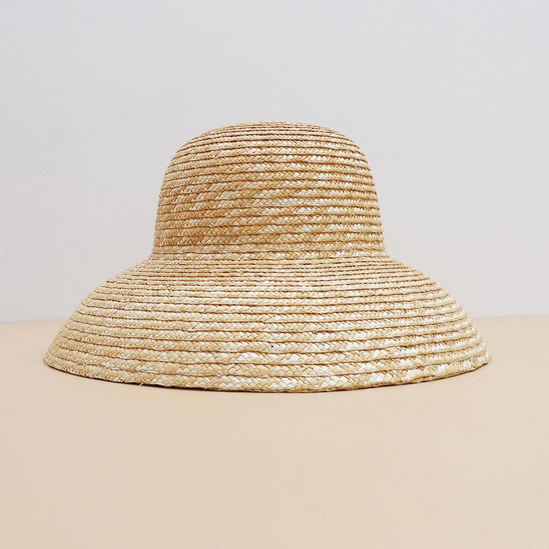 Summer French Retro Hepburn Style Big Brim Straw Straw Straw Straw Hat Women's Fashion Wholesale Vacation Seaside Beach Hat