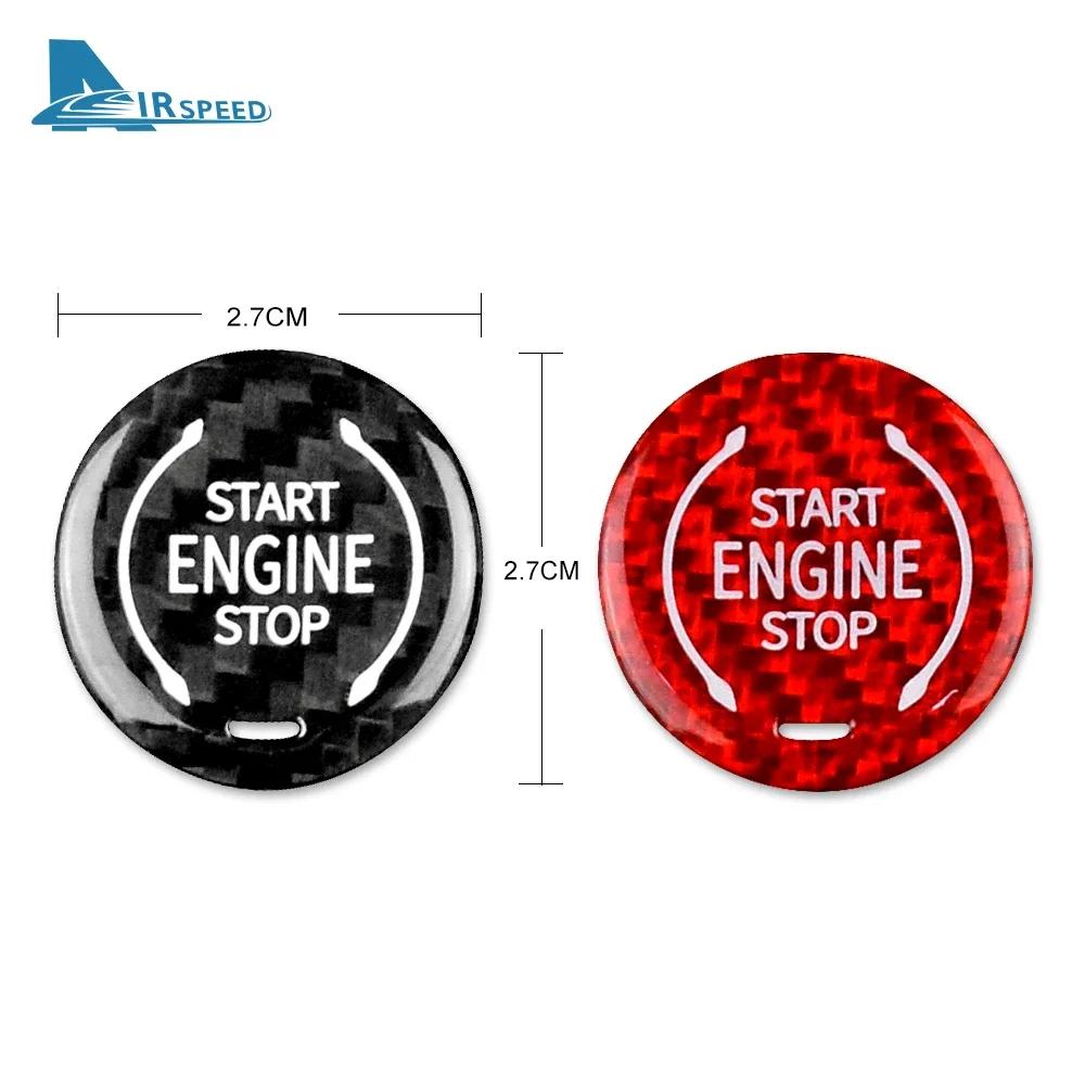 Carbon Fiber Engine Start Stop Button Cover for Chevrolet Corvette C8 Cadillac XT4 XT6 CT5 2019-2023