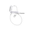 1Pc Stainless Steel Round Arch Wire Shaft Lock Pin With Anti-Lost Rope Coupler Pins Retainer For Farm Trailer Wagon Lawn Garden