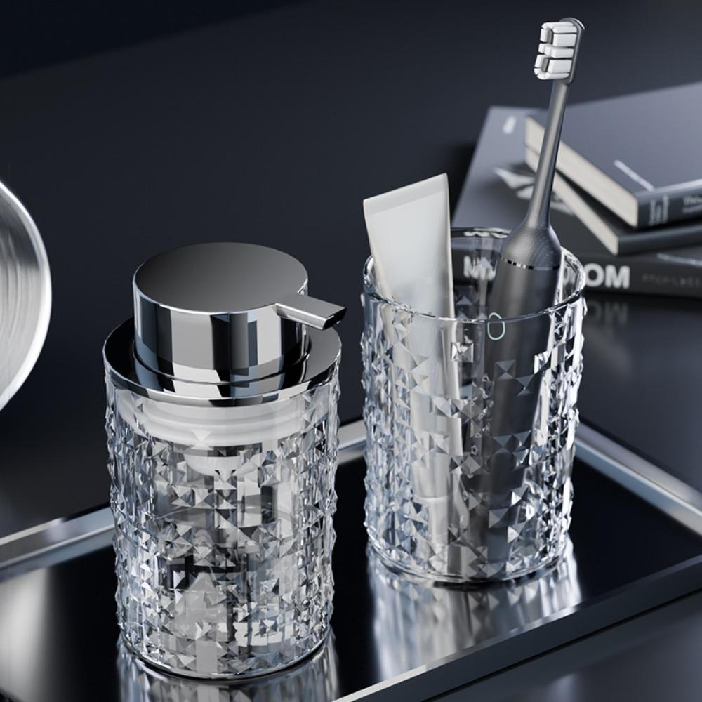 Practical Press Type Soap Dispenser Seal Elegant Soap Pump Jar Luxury PET Lotion Bottle Home